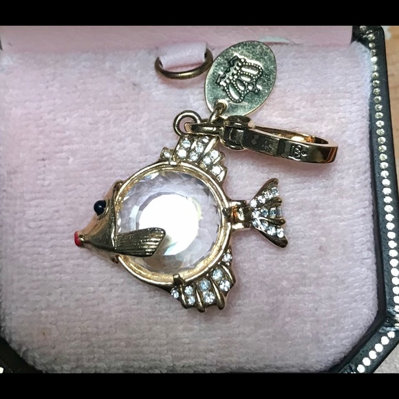 Juicy Couture charm Ltd edition clear gem fish - Picture 2 of 7